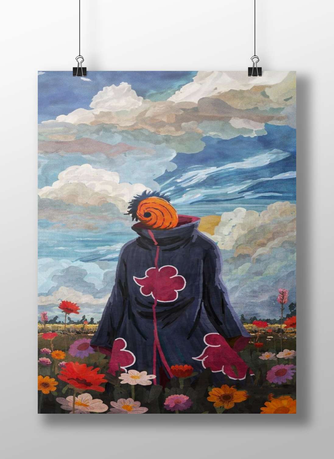 Kage (Shadow) Kage From Naruto Shippuden Contemplative Watercolor Poster – Anime Fan Art