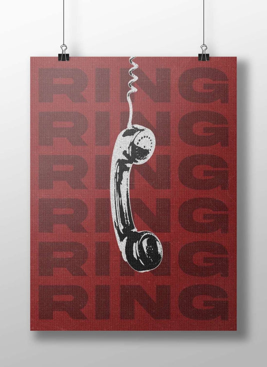 Rotary Dial Corded Telephone Main Subject: Rotary Dial Corded Telephone Matte BoizzBoard rigid print — Art wall art India |