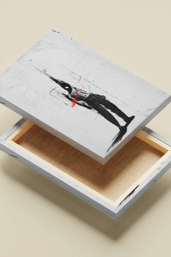 Anonymous Masked Figure (Banksy’s signature conceptual street art) [Anonymous Masked Figure - Protests Poster]