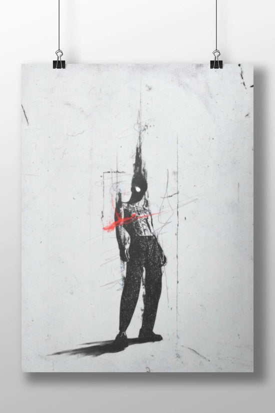 Anonymous Masked Figure (Banksy’s signature conceptual street art) [Anonymous Masked Figure - Protests Poster]