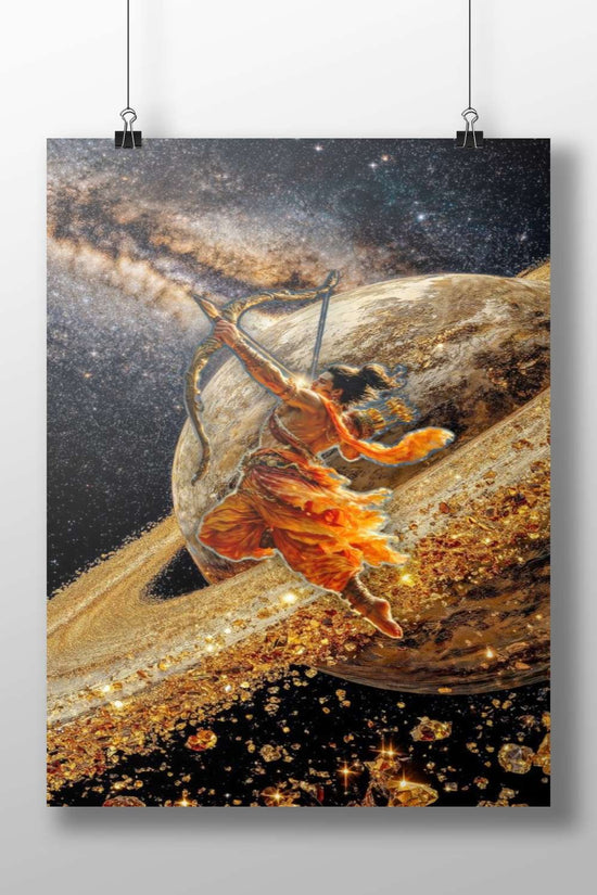 Arjuna (Hindu deity from Mahabharata) Main Subject: Arjuna (Hindu deity from Mahabharata) Matte BoizzBoard rigid print —