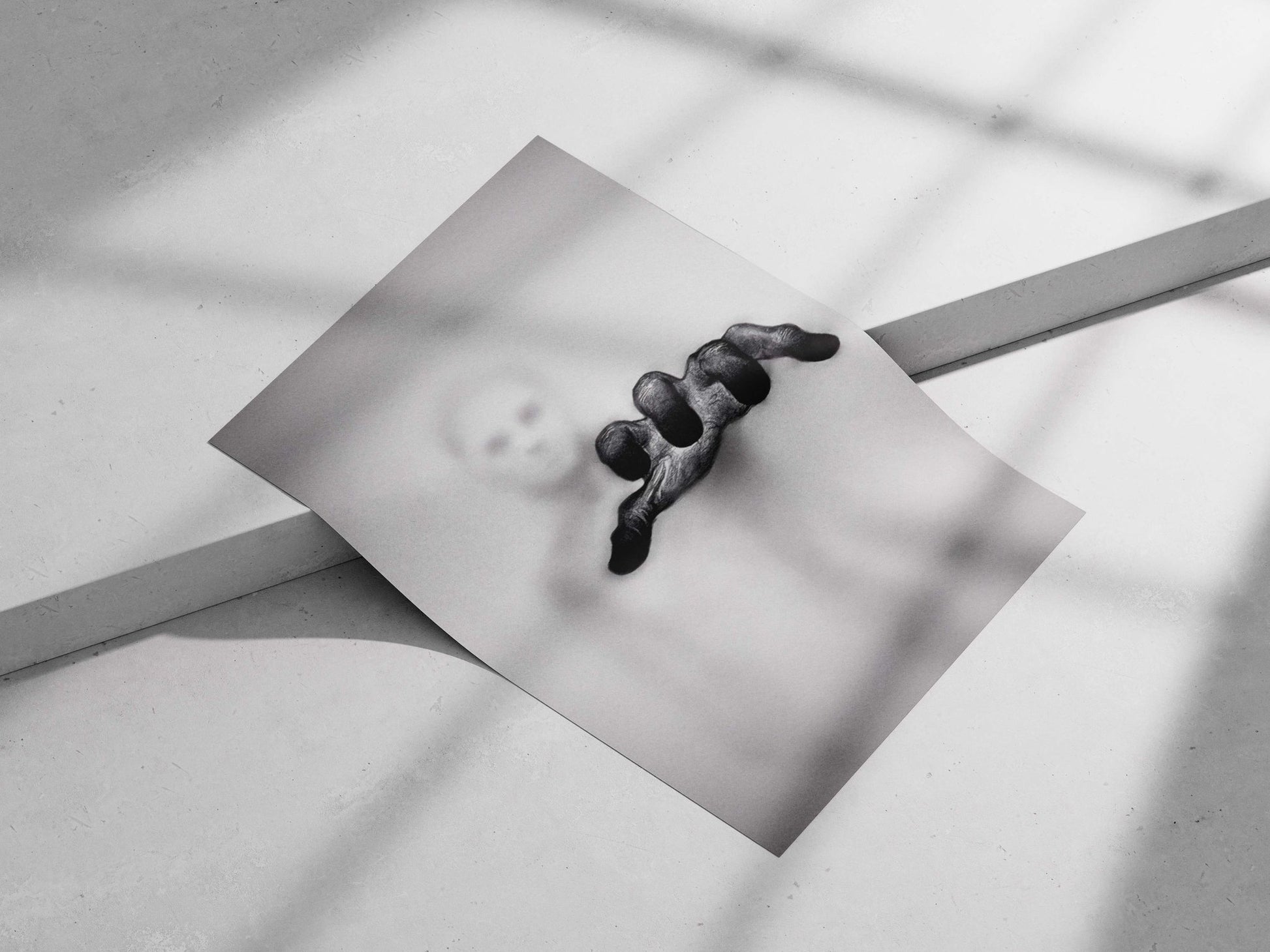 Abstract Hand - Ethereal Noir Poster