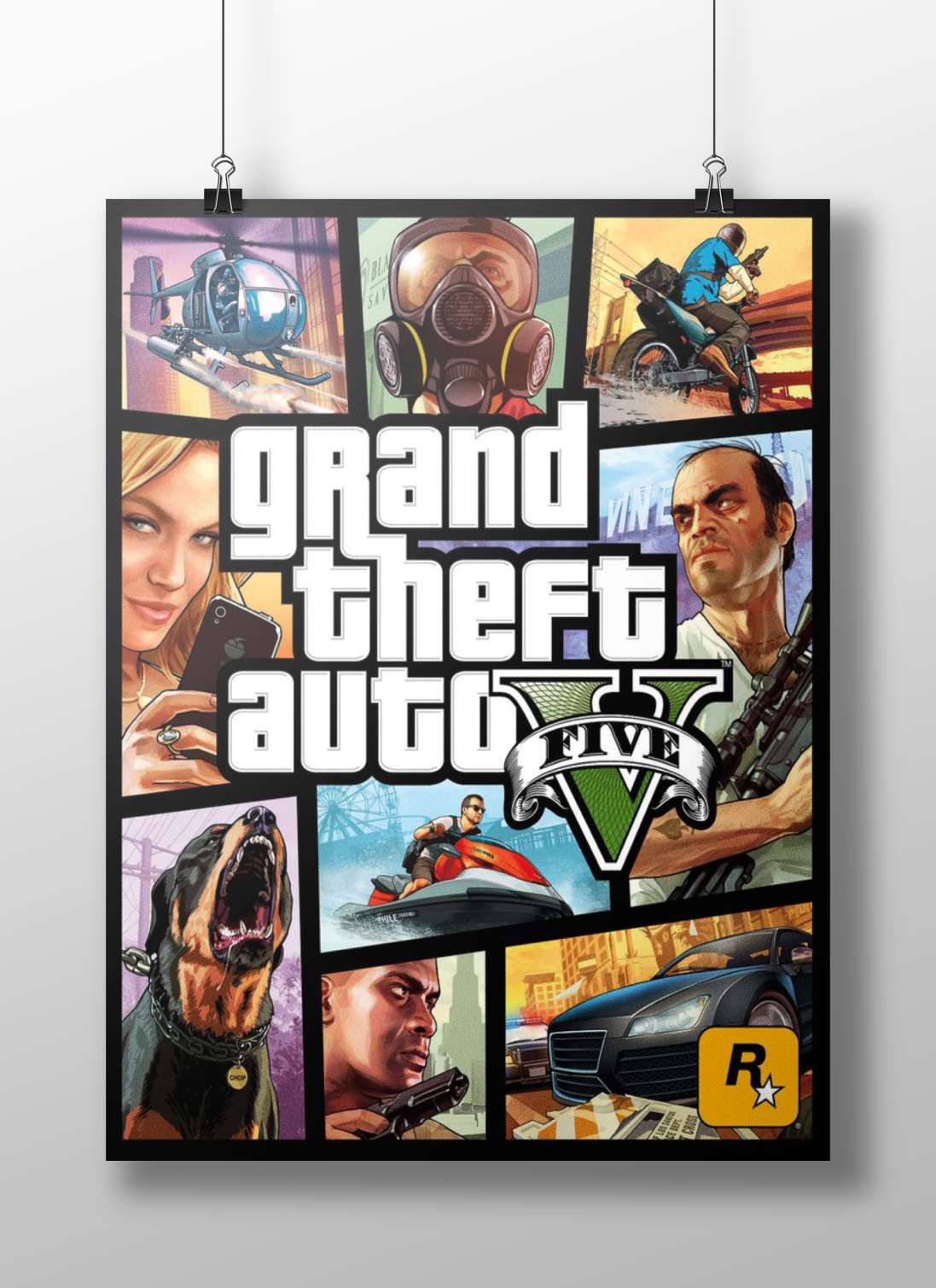 Grand Theft Auto V video game cover art Grand Theft Auto V Urban Escape Digital