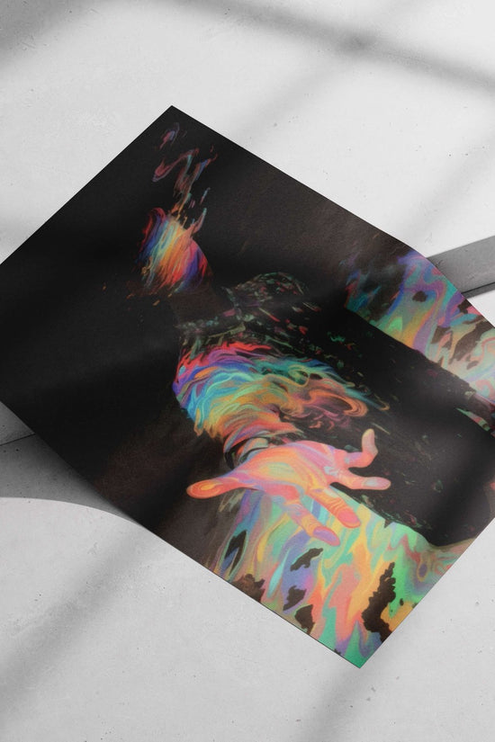 [Abstract Human Figure - Liquid Flow Poster]