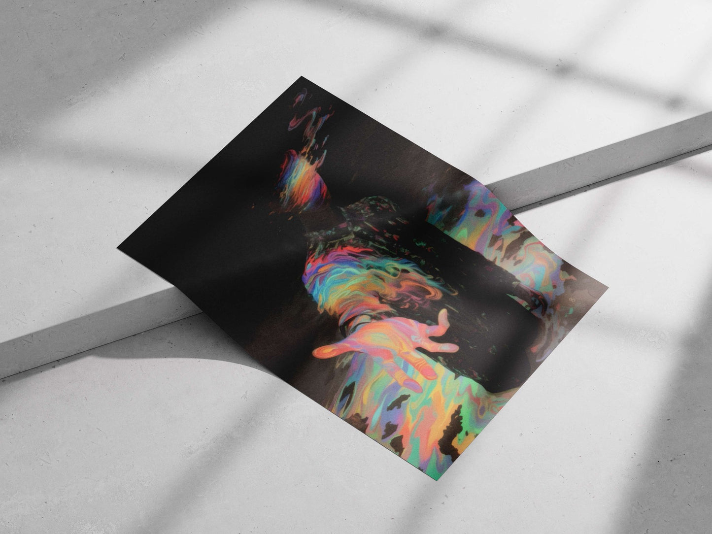 [Abstract Human Figure - Liquid Flow Poster]