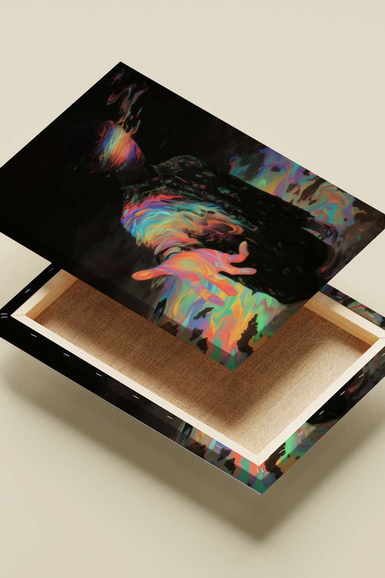 [Abstract Human Figure - Liquid Flow Poster]