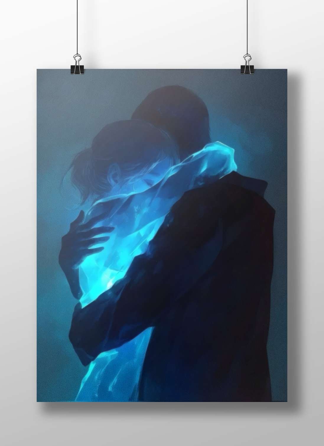 Two people embracing Naruto Uzumaki - Friendship Embrace Poster