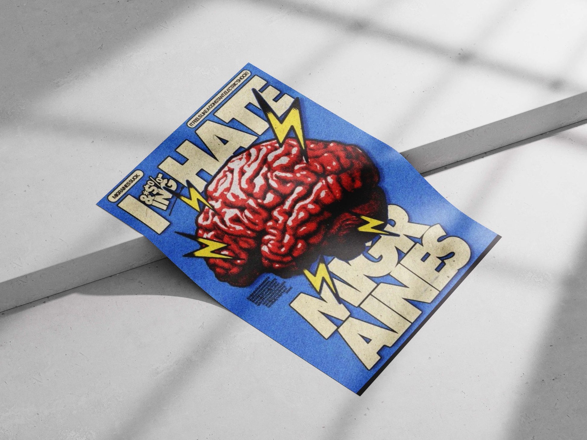 Migraines Main Subject: Migraines Matte poster print — Art wall art India | PosterBoizz