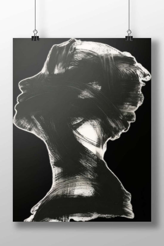 Silhouette of a woman Marilyn Monroe - Iconic Glamour Poster