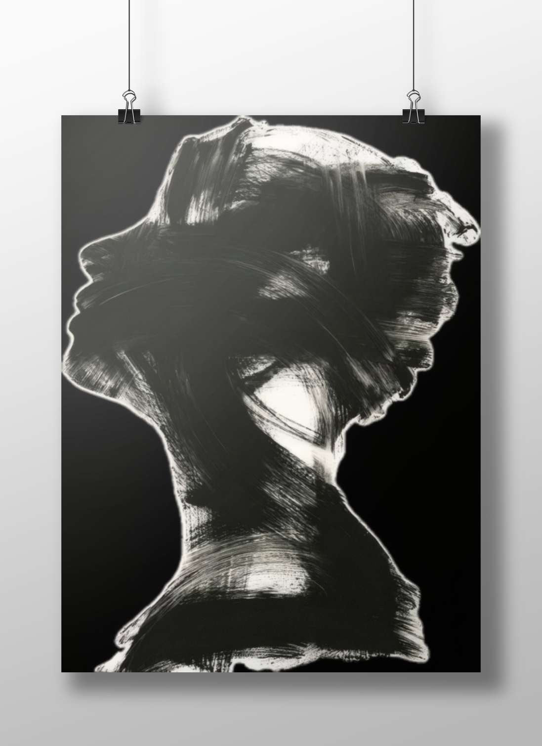 Silhouette of a woman Marilyn Monroe - Iconic Glamour Poster