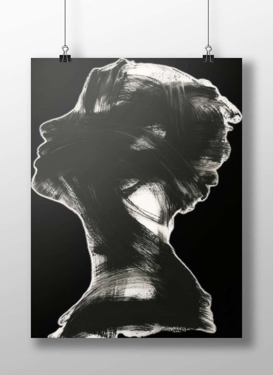 Silhouette of a woman Marilyn Monroe - Iconic Glamour Poster