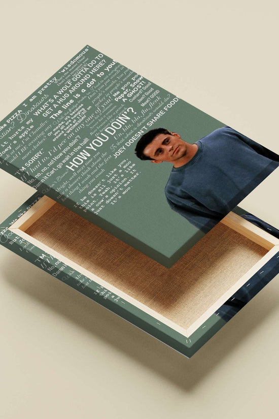 Joey Tribbiani (Friends) Main Subject: Joey Tribbiani (Friends) Canvas wall art — Series wall art India | PosterBoizz