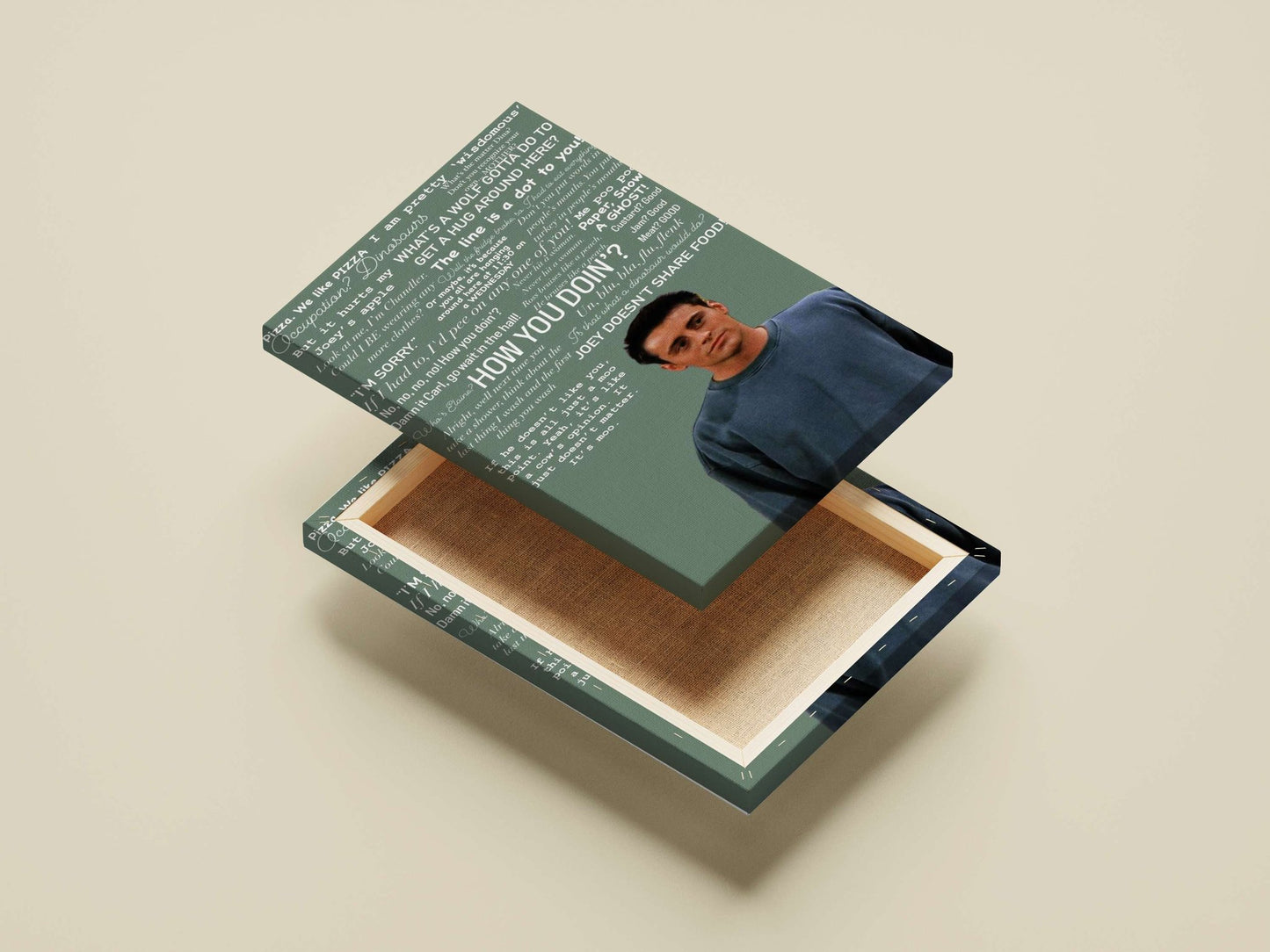 Joey Tribbiani (Friends) Main Subject: Joey Tribbiani (Friends) Canvas wall art — Series wall art India | PosterBoizz