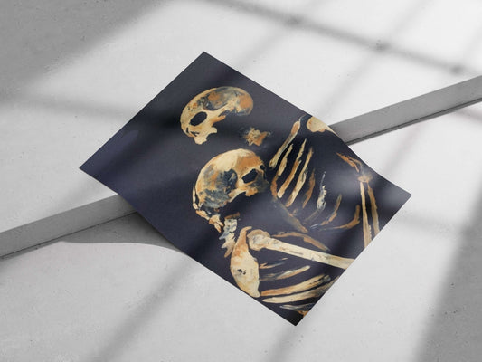 Human Skeleton Dracula - Eternal Gothic Poster
