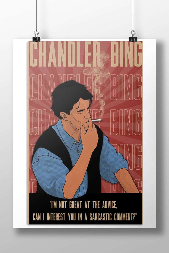 Chandler Bing (from Friends) Main Subject: Chandler Bing (from Friends) Matte BoizzBoard rigid print — Series wall art India