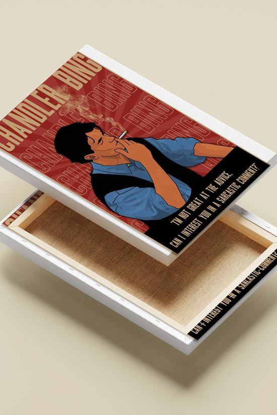 Chandler Bing (from Friends) Main Subject: Chandler Bing (from Friends) Canvas wall art — Series wall art India | PosterBoizz