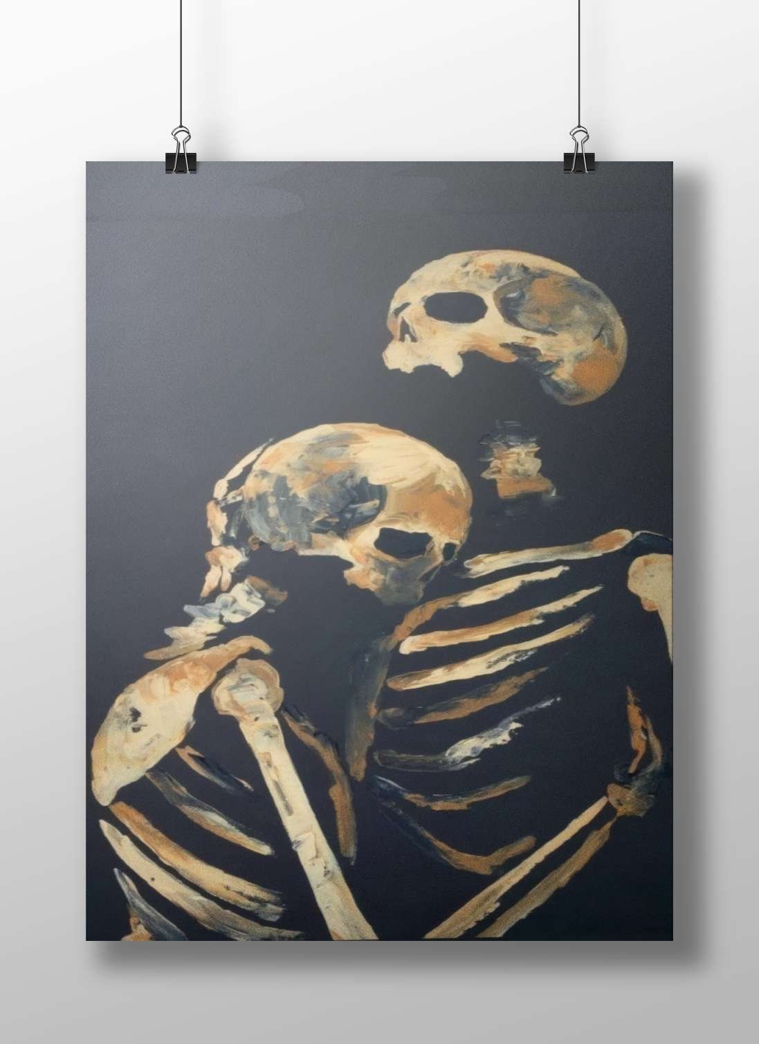 Human Skeleton Dracula - Eternal Gothic Poster