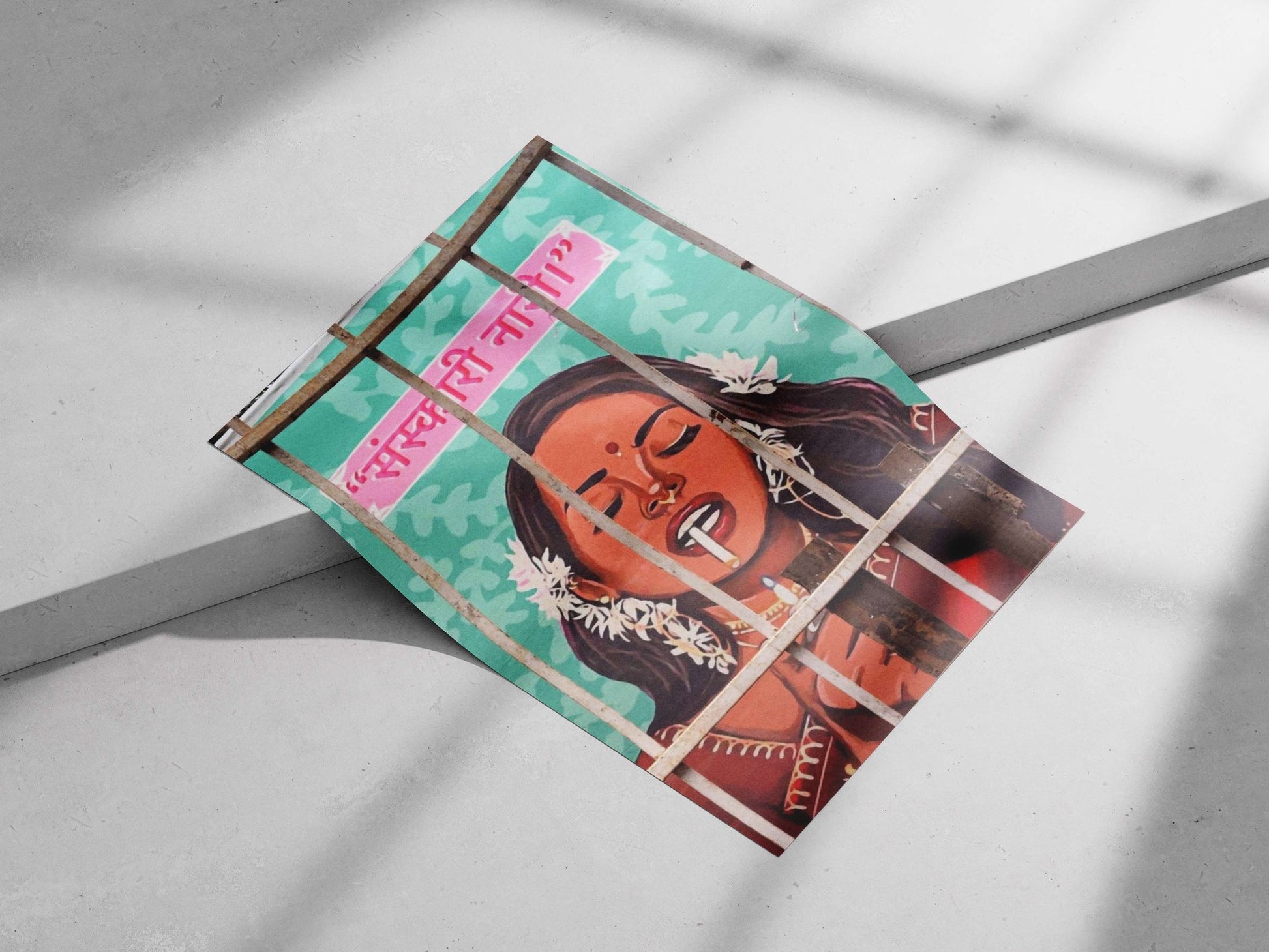 A woman Main Subject: A woman Matte poster print — Art wall art India | PosterBoizz