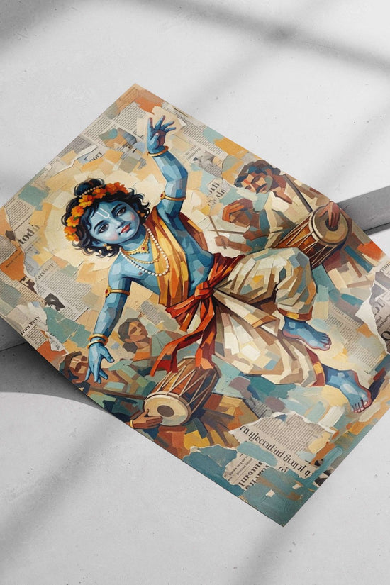 Lord Krishna Main Subject: Lord Krishna Matte poster print — Sanatan wall art India | PosterBoizz