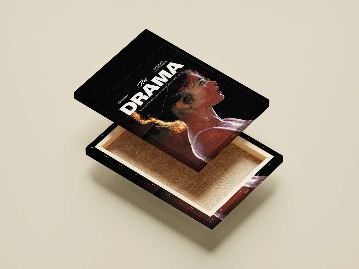 Movie poster for *The Drama* starring Zendaya and Robert Pattinson Main Subject: Movie poster for *The Drama* starring