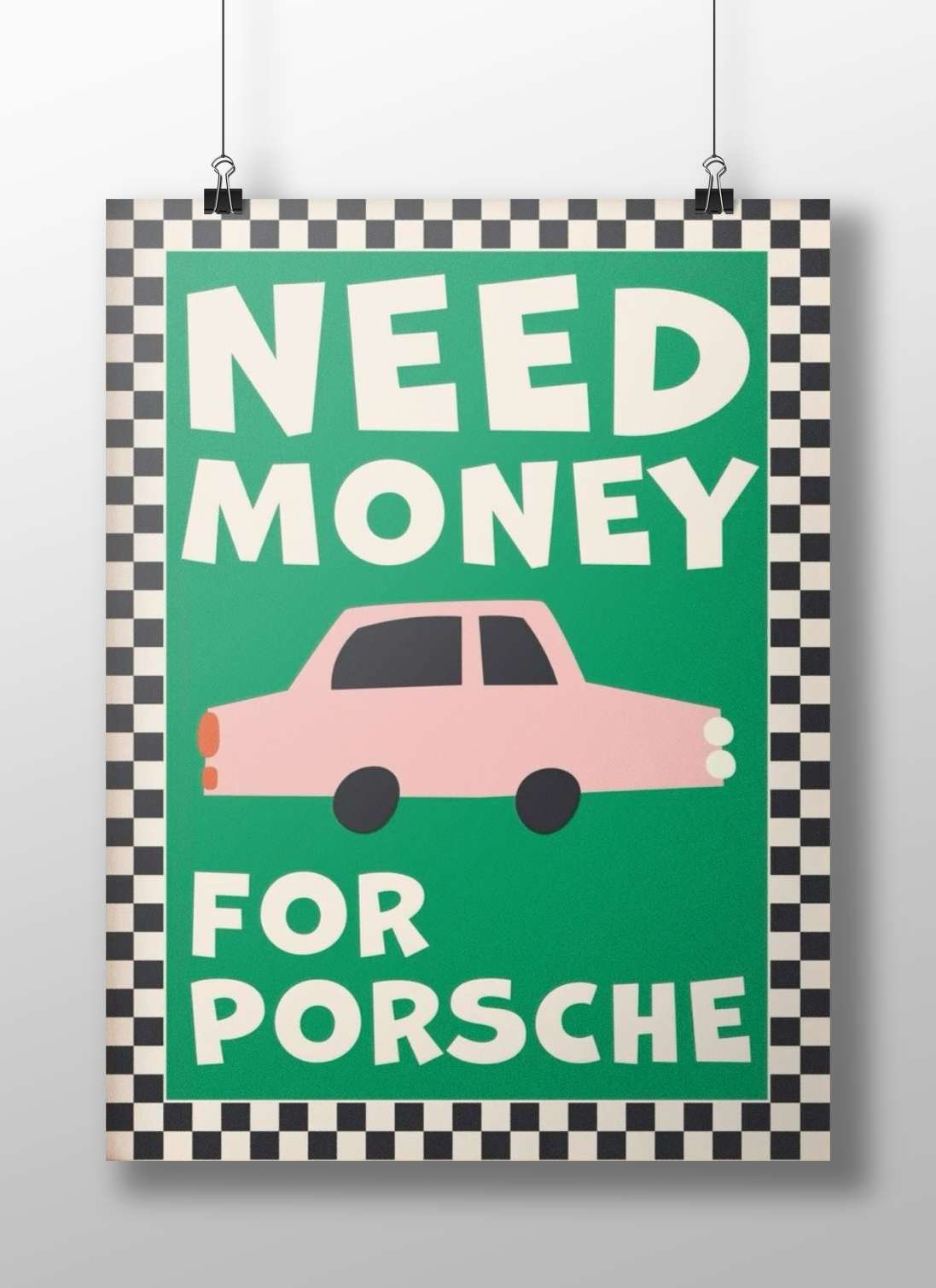 Porsche car model Main Subject: Porsche car model Matte BoizzBoard rigid print — Cars wall art India | PosterBoizz