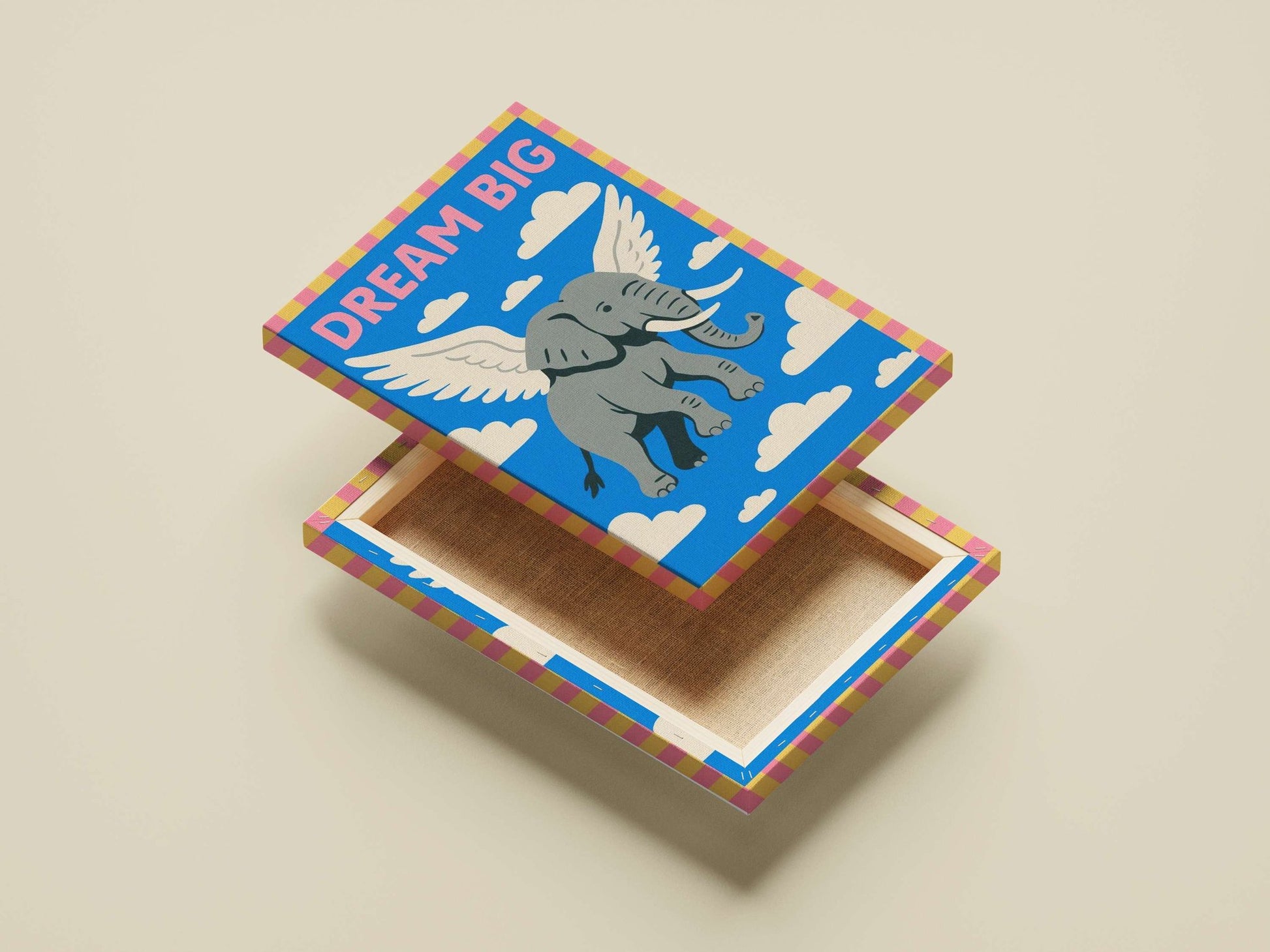 Winged elephant Main Subject: Winged elephant Canvas wall art — Art wall art India | PosterBoizz