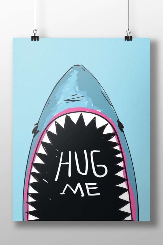 Shark Main Subject: Shark Matte BoizzBoard rigid print — Art wall art India | PosterBoizz