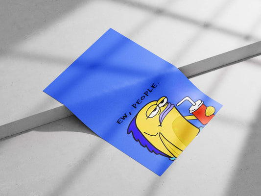 SpongeBob SquarePants character (specifically a memeized version of Squidward) Main Subject: SpongeBob SquarePants character