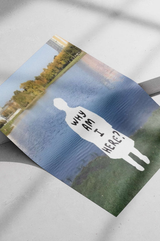 Human Silhouette Figure [Eternal Queries - Existential Pop Art Poster]