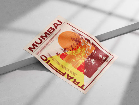 Mumbai Traffic Main Subject: Mumbai Traffic Matte poster print — Art wall art India | PosterBoizz