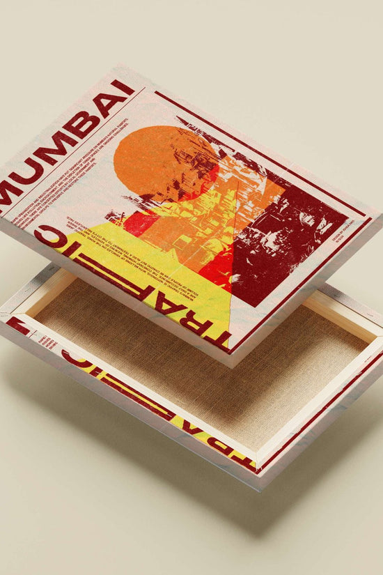 Mumbai Traffic Main Subject: Mumbai Traffic Canvas wall art — Art wall art India | PosterBoizz