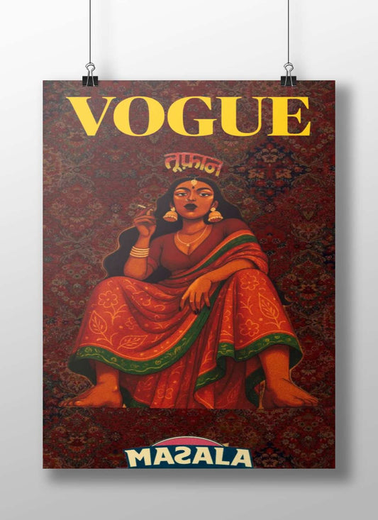 Durga Main Subject: Durga Matte BoizzBoard rigid print — Sanatan wall art India | PosterBoizz