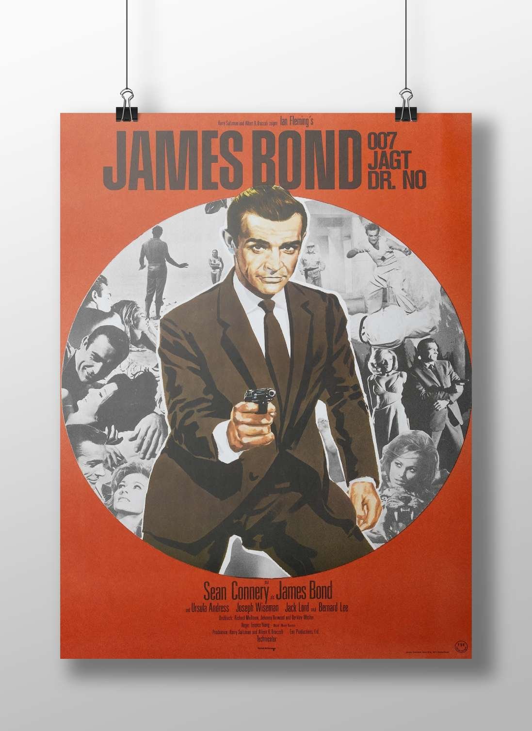 Sean Connery as James Bond (007 franchise, *Dr. No*) [Sean Connery - 007 Legacy Poster]