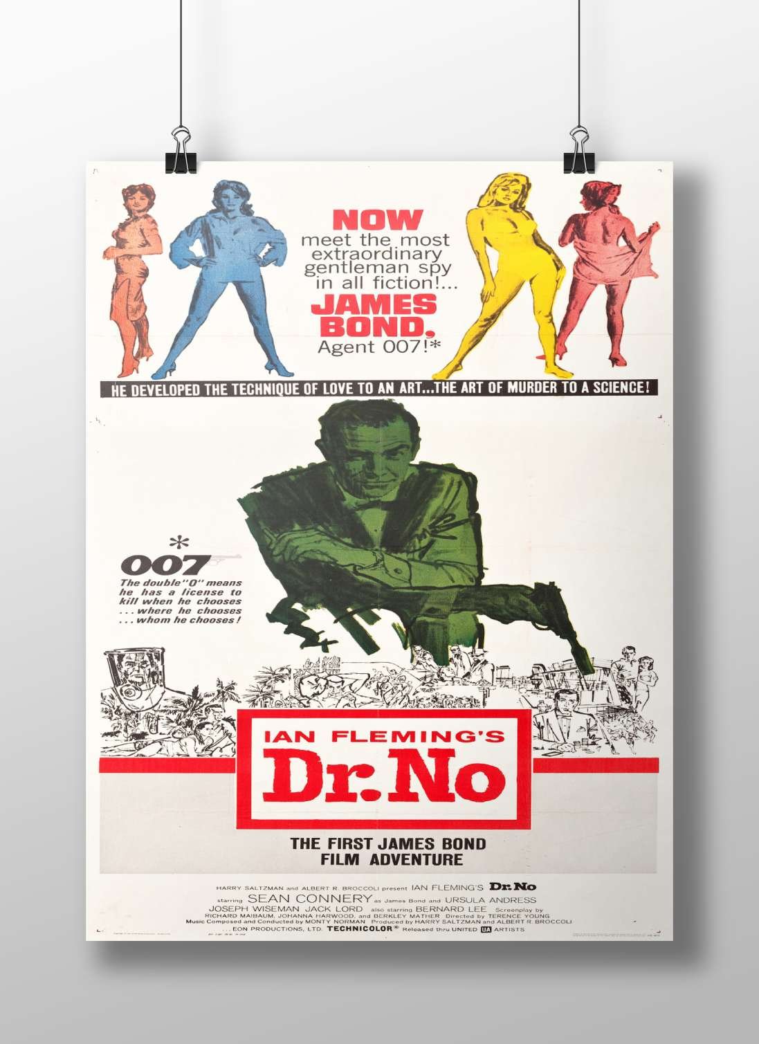 Dr. No, the first James Bond film adaptation of Ian Fleming's novel Dr. No -