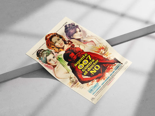 The James Bond film "Agent 007 contra el doctor NO" (Dr. No) from the James
