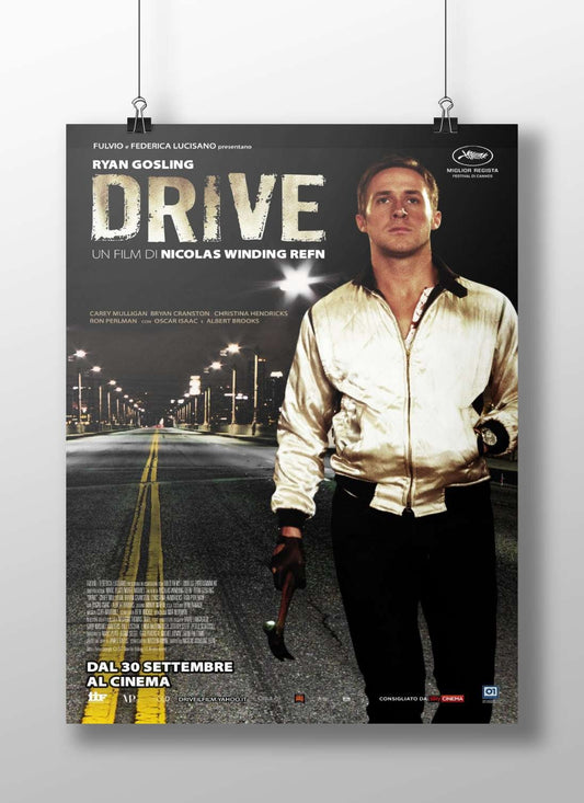 Drive (film) starring Ryan Gosling Niomi - Iconic Noir Poster