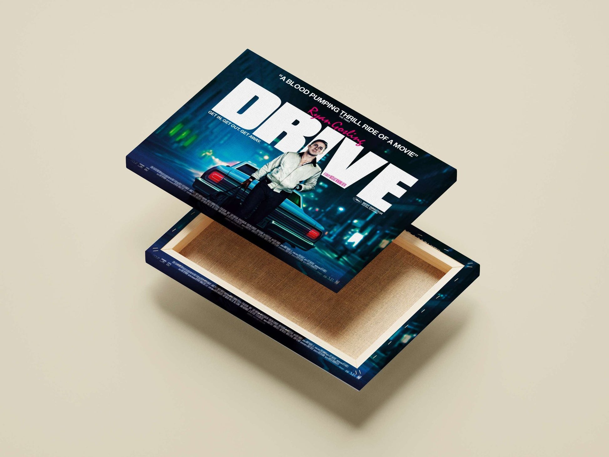 The movie "Drive" (2011) starring Ryan Gosling Drive - Noir Icon Poster