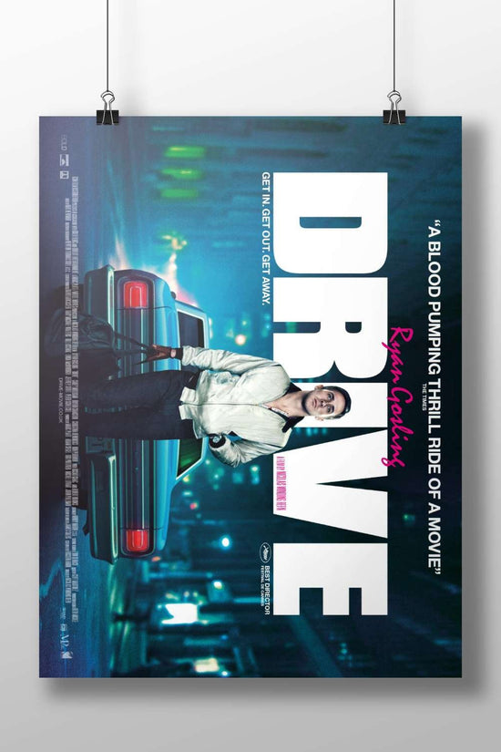 The movie "Drive" (2011) starring Ryan Gosling Drive - Noir Icon Poster