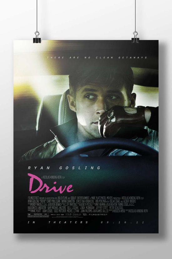 Ryan Gosling (in the film Drive) Ryan Gosling - Drive Noir Poster