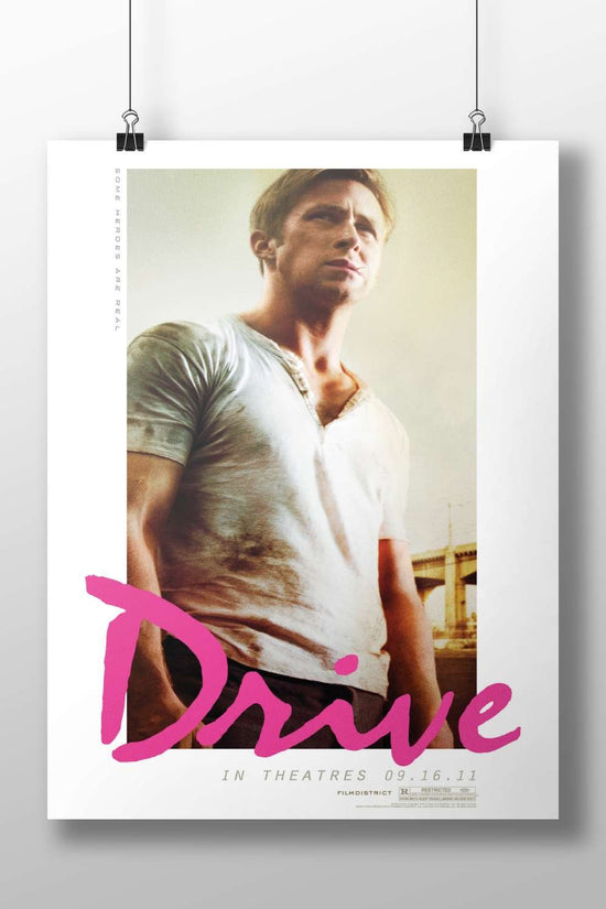 Drive (the film by Nicolas Winding Refn, confirmed by "FILMDISTRICT [R" as distributor/rating text) Nick