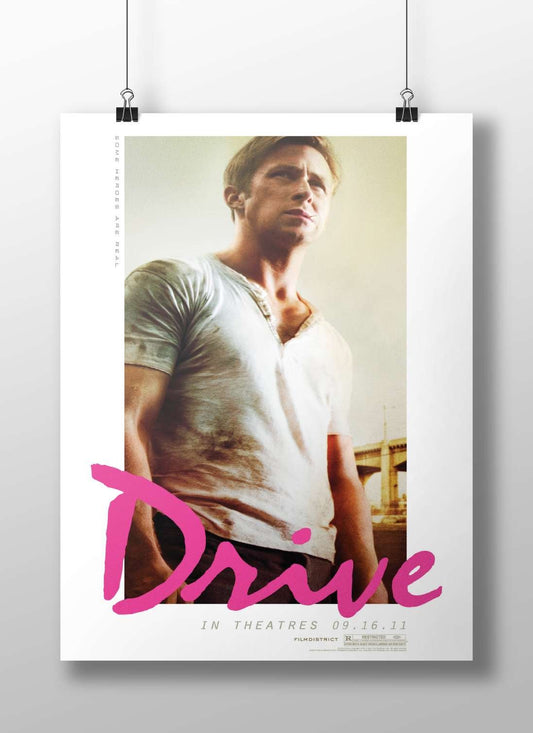 Drive (the film by Nicolas Winding Refn, confirmed by "FILMDISTRICT [R" as distributor/rating text) Nick