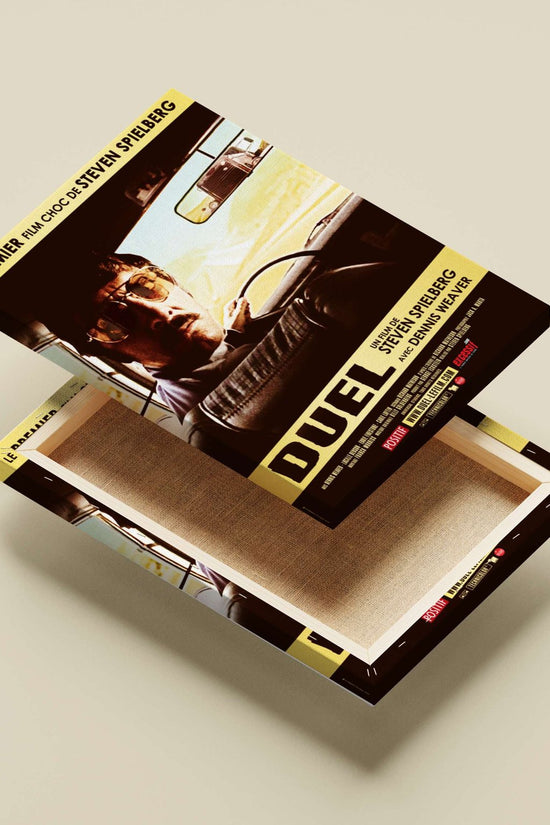 The movie "Duel" directed by Steven Spielberg, starring Dennis Weaver (confirmed by Tesseract OCR text