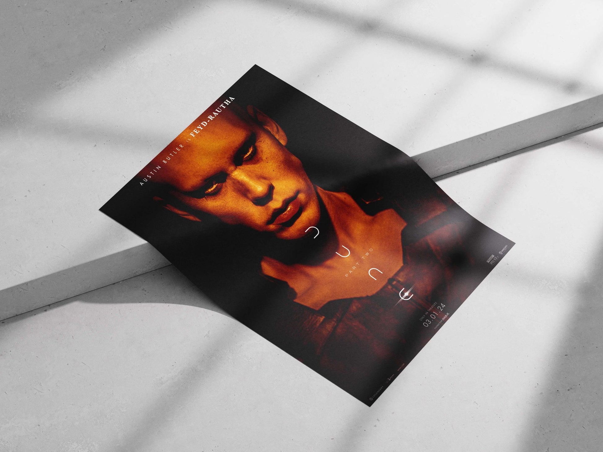 Austin Butler as Feyd-Rautha in Dune: Part Two Feyd-Rautha In Dune - Noir Poster
