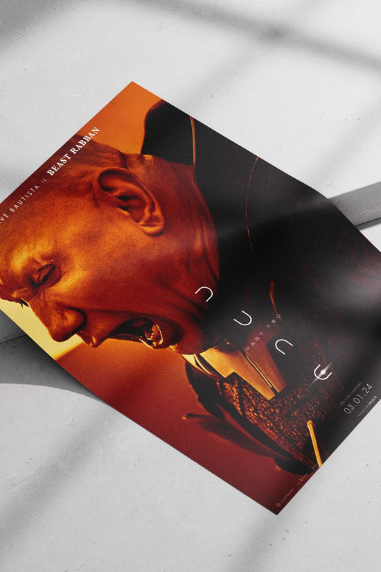 Beast Rabban from Dune: Part Two Beast Rabban - Dune Noir Poster