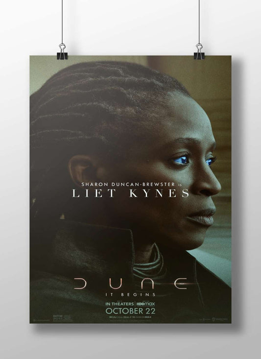 Liet Kynes from the Dune franchise Liet Kynes - Dune Noir Poster