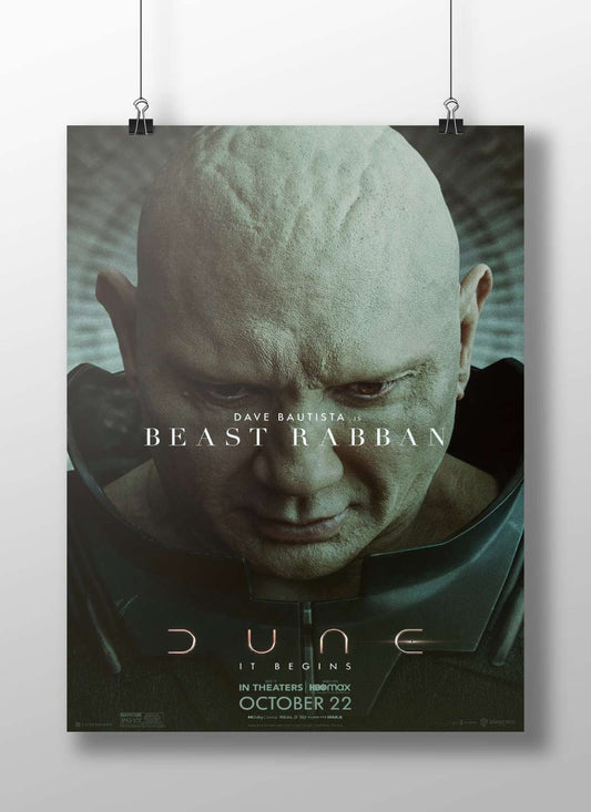 Beast Rabban from the Dune franchise Beast Rabban - Sand Warrior Poster