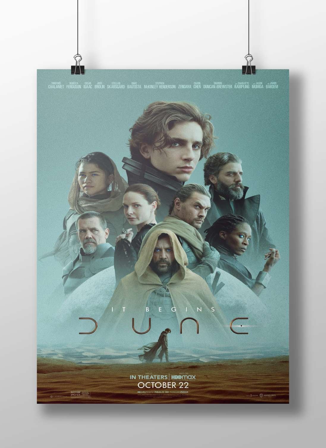 The film "Dune" (2021 adaptation of Frank Herbert's franchise) Paul Atreides - Dune Visionary Poster