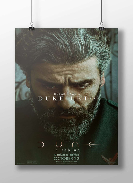 Duke Leto from the Dune franchise Duke Leto - Dune Noir Poster