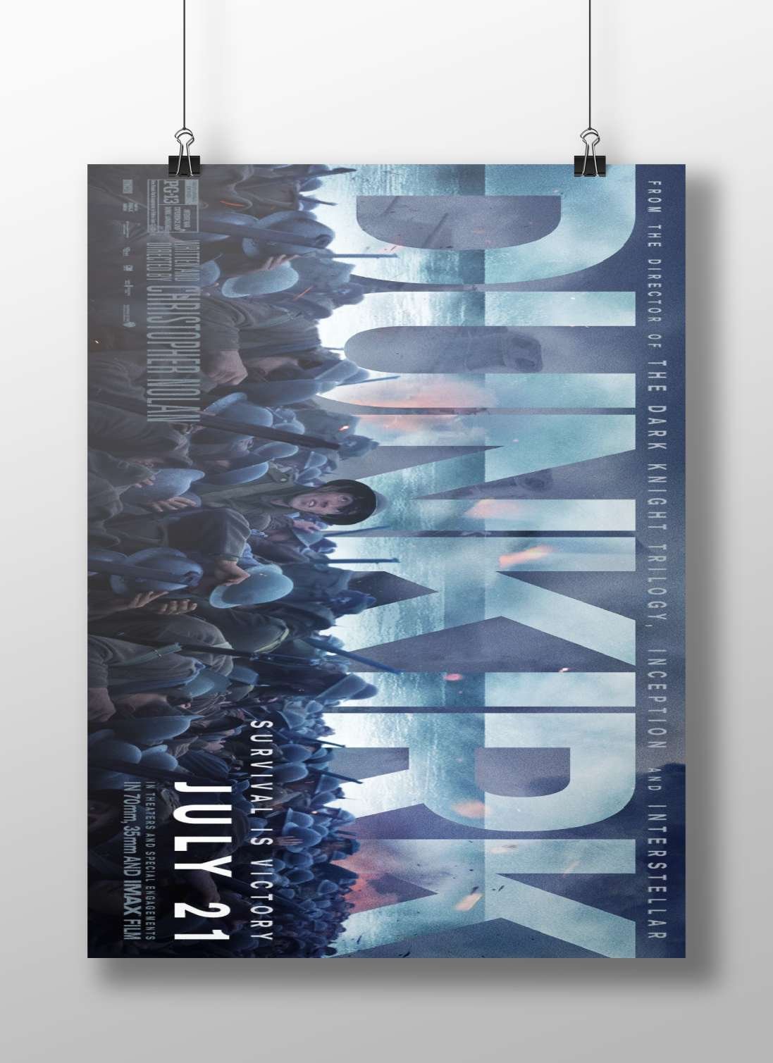 Dunkirk (2017 war film directed by Christopher Nolan) Dunkirk - Cinematic War Poster