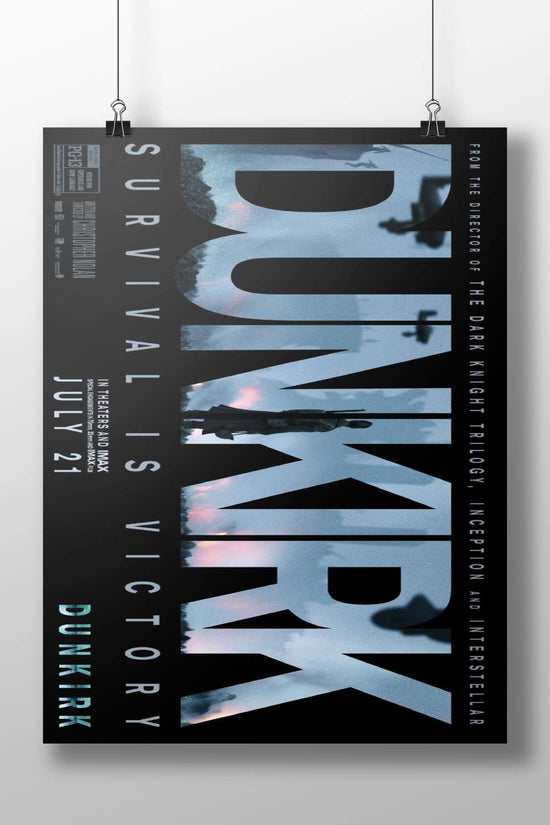 Dunkirk (the 2017 film directed by Christopher Nolan) Dunkirk - Inescapable Noir Poster